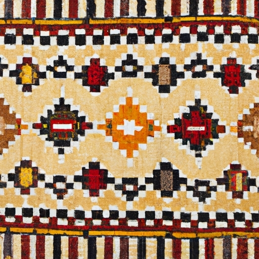 Vintage Handcrafted Southwestern Rug